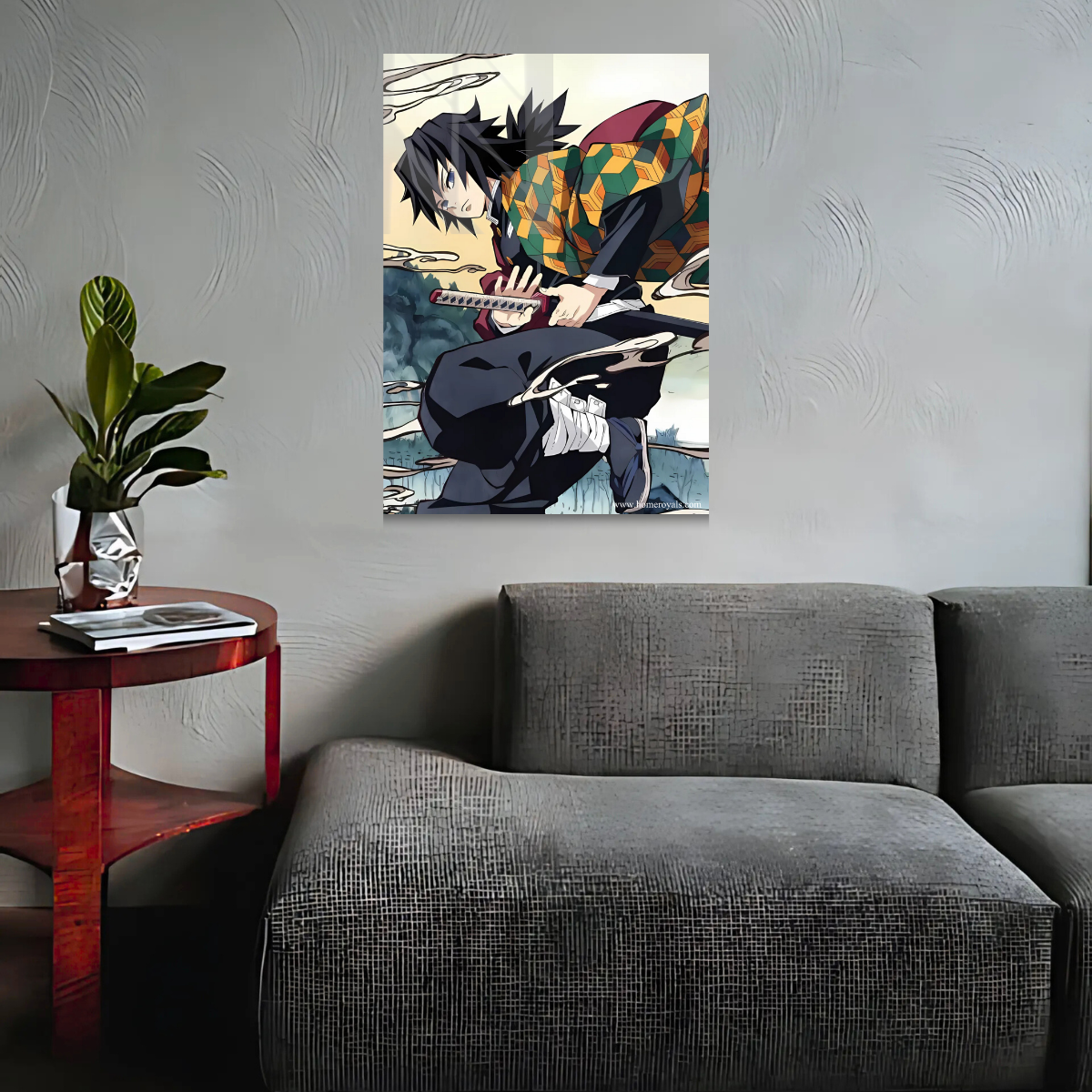 Giyu Demon Slayer Anime Metal Poster