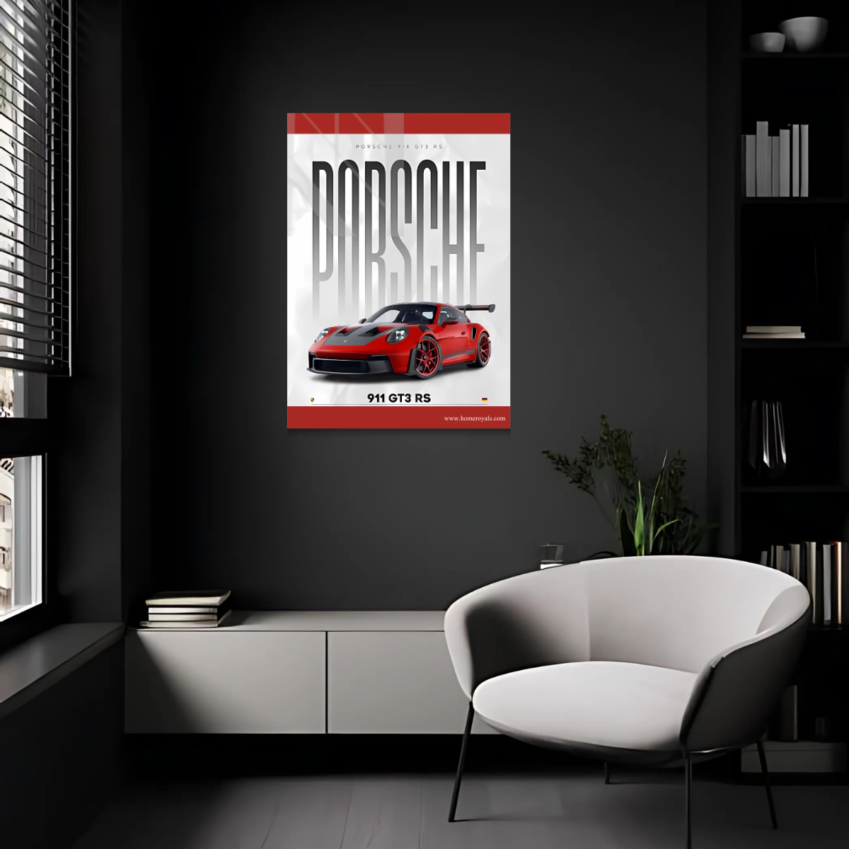 Porsche 911 GT3 RS Car Metal Poster