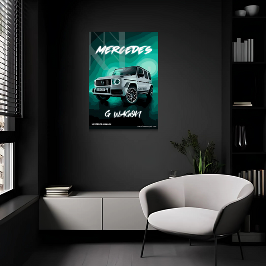 Mercedes G-Wagon Car Metal Poster