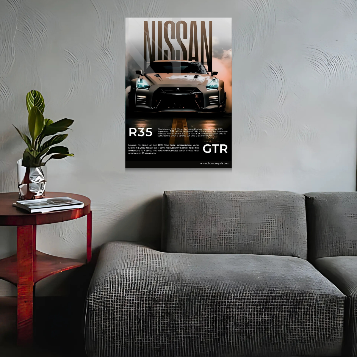 Nissan GTR R35 Car Metal Poster