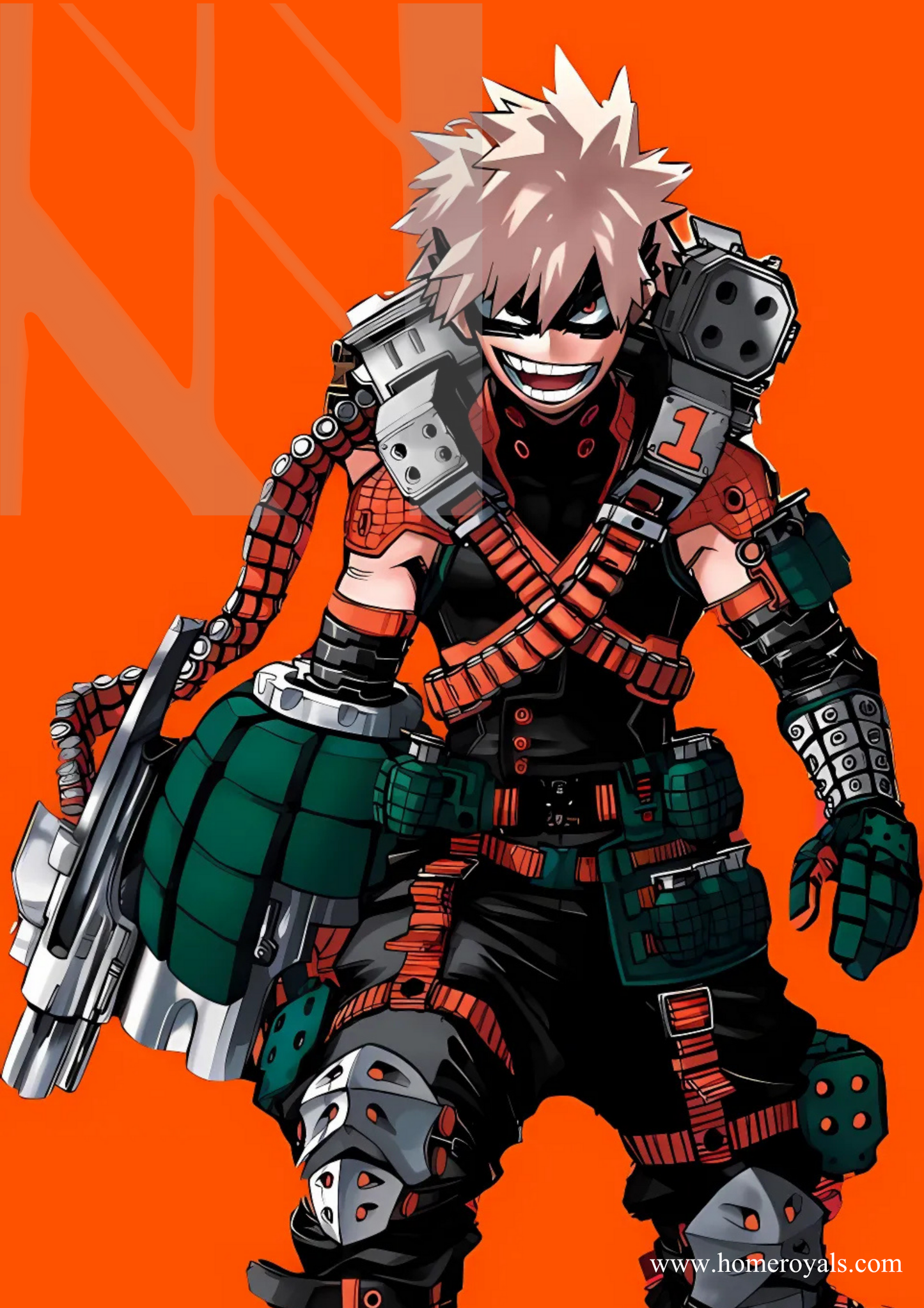 Bakugo MHA Anime Metal Poster