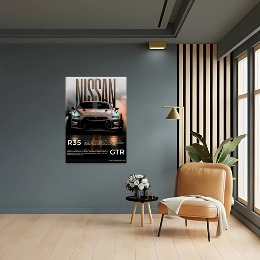Nissan GTR R35 Car Metal Poster