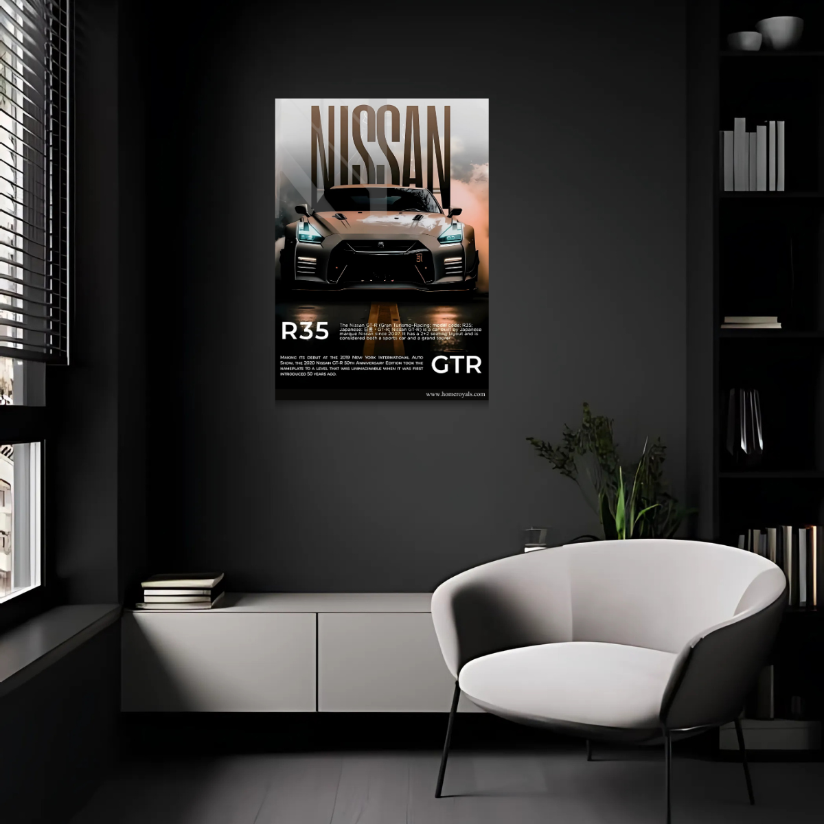 Nissan GTR R35 Car Metal Poster