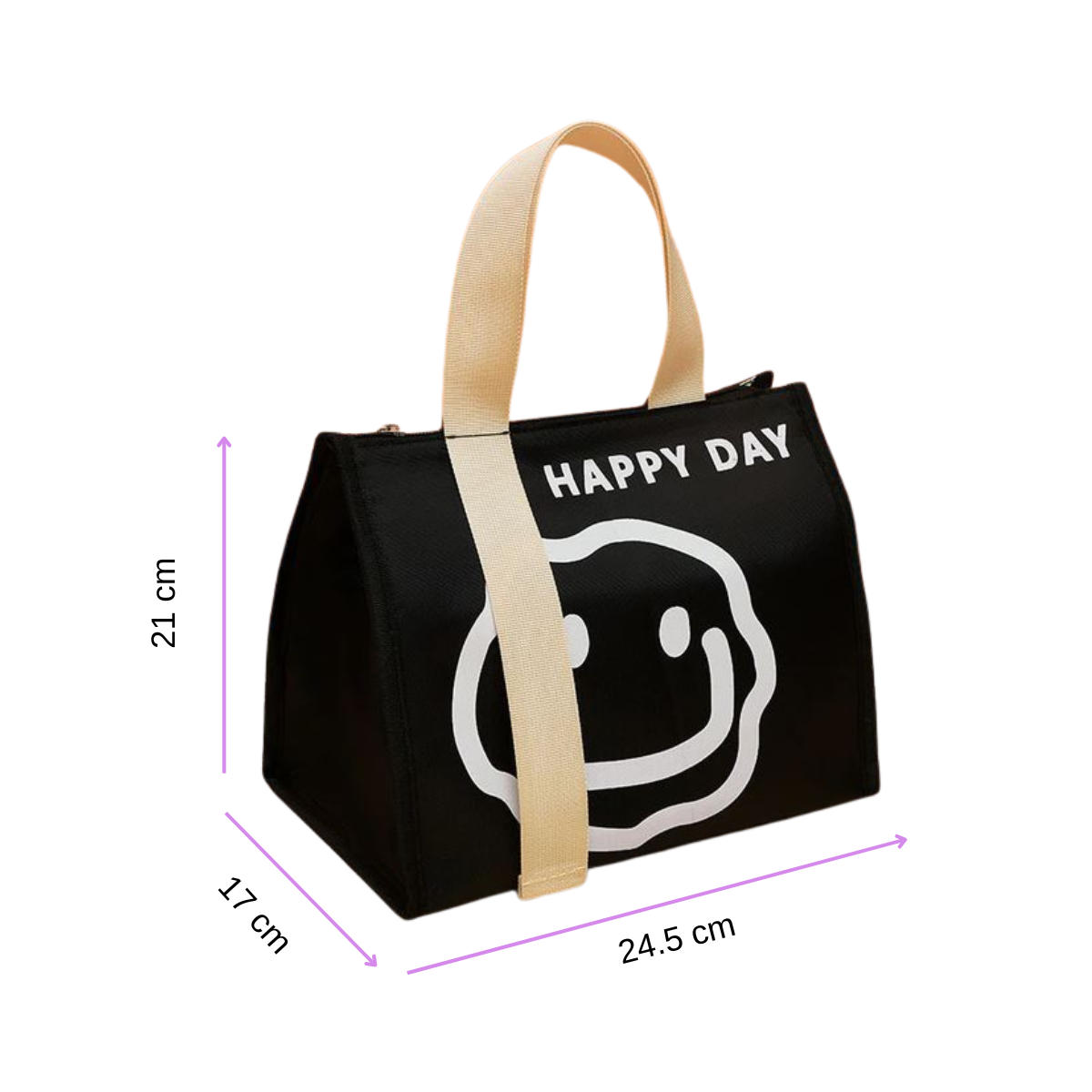 Happy Day Thermal Carrier Lunch Bag