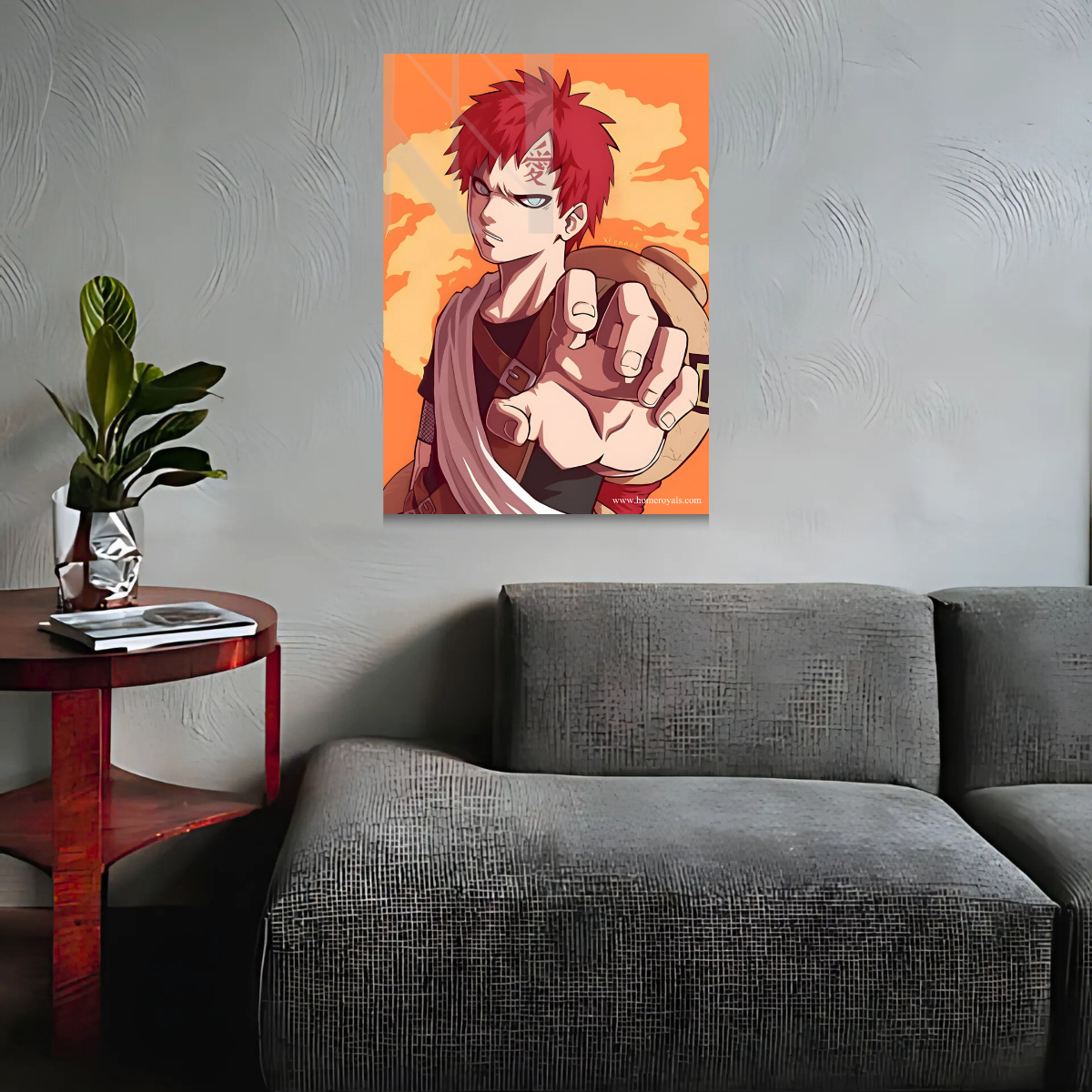 Gaara Naruto Anime Metal Poster