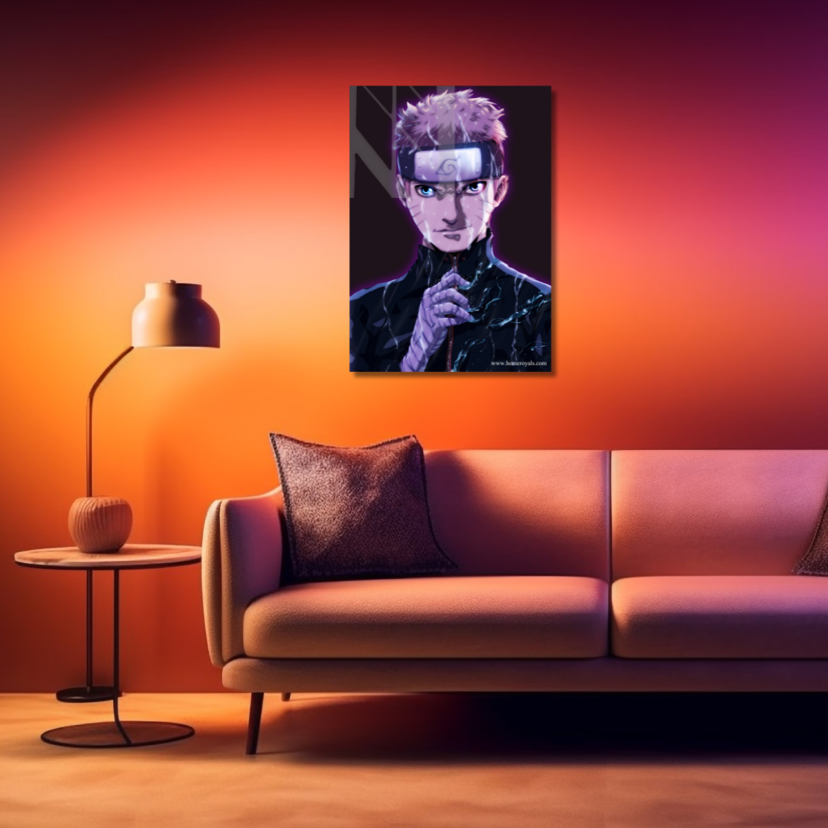 Adult Naruto Neon Poster