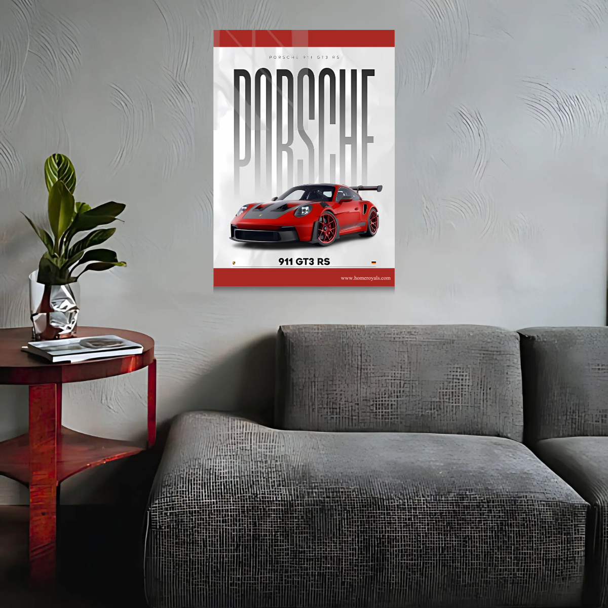 Porsche 911 GT3 RS Car Metal Poster