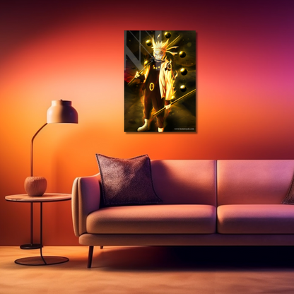Naruto Sage Of Six Paths Neon Poster