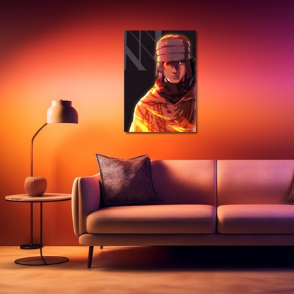 Adult Sasuke Naruto Neon Poster