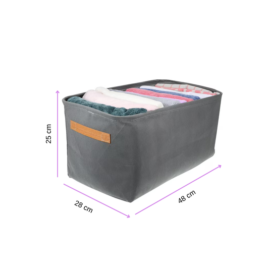 Foldable Fabric Storage Organizer Box with Handles
