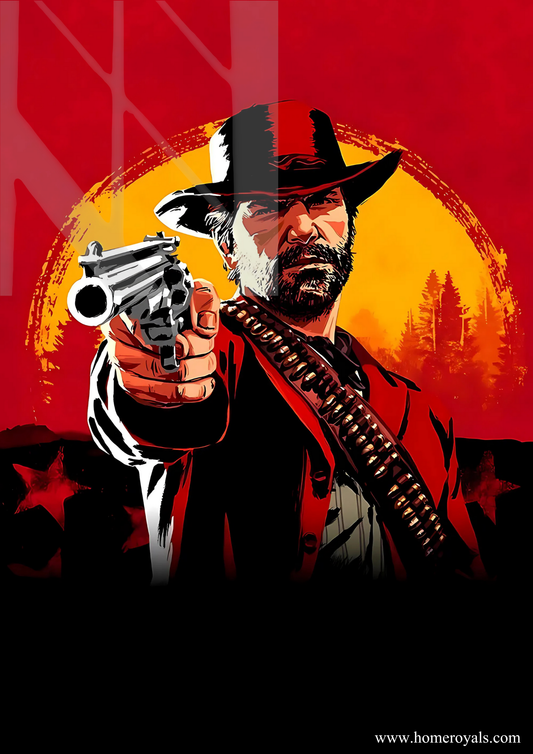 Red Dead Redemption Gaming Metal Poster