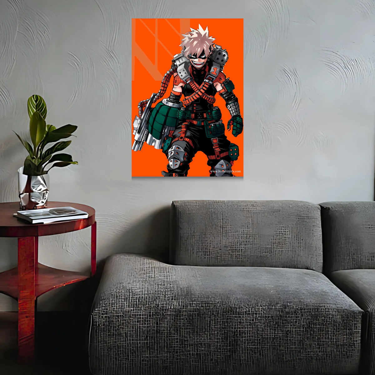 Bakugo MHA Anime Metal Poster