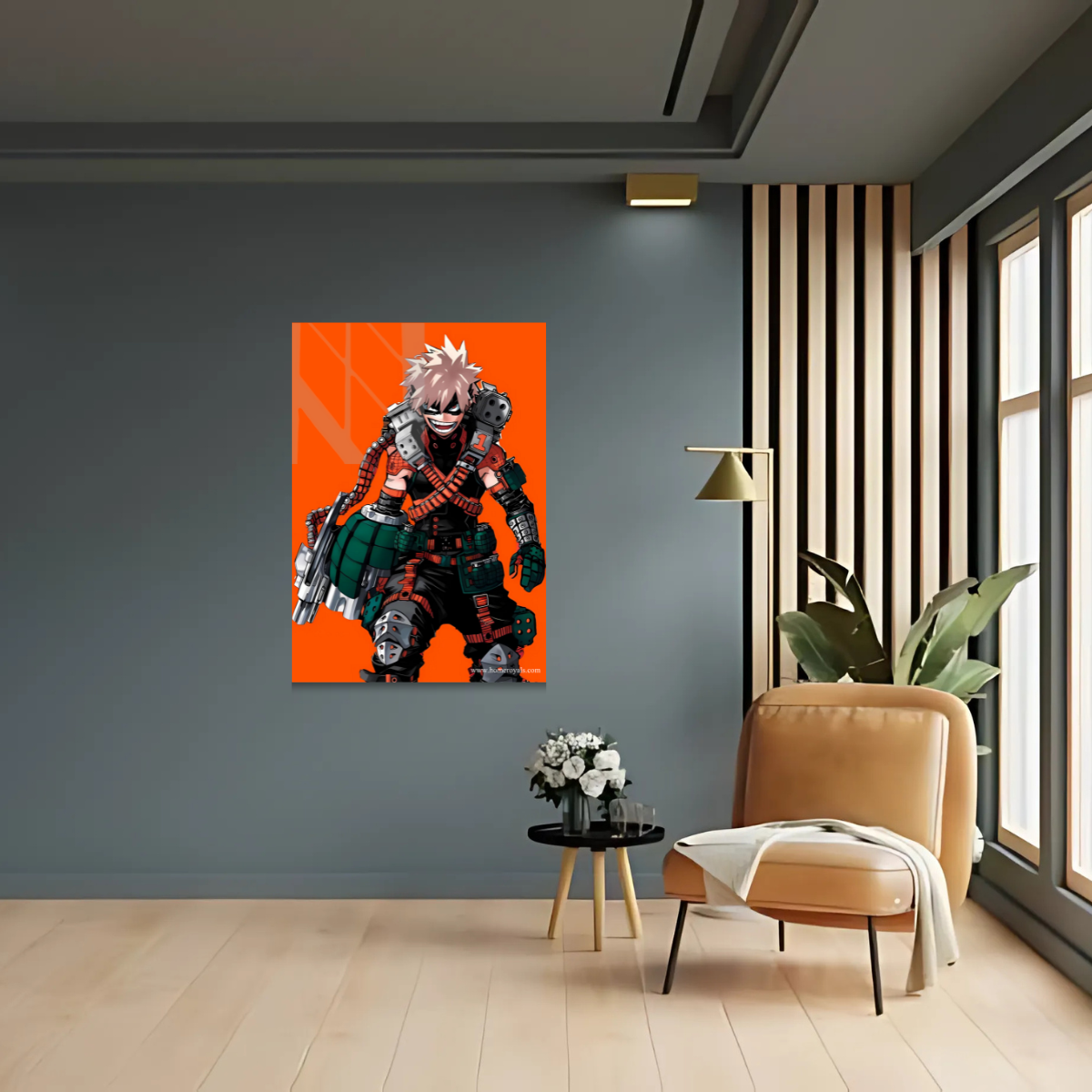 Bakugo MHA Anime Metal Poster