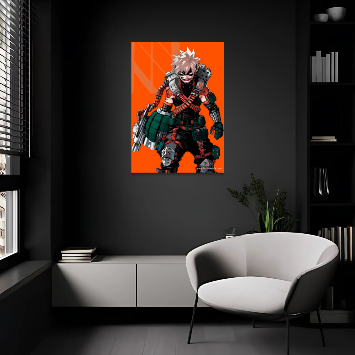 Bakugo MHA Anime Metal Poster