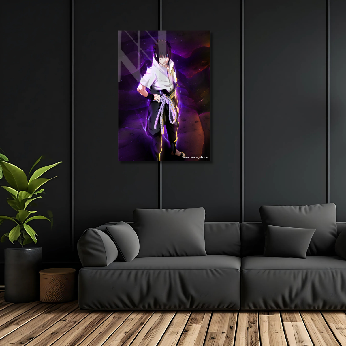 Sasuke Naruto Neon Poster