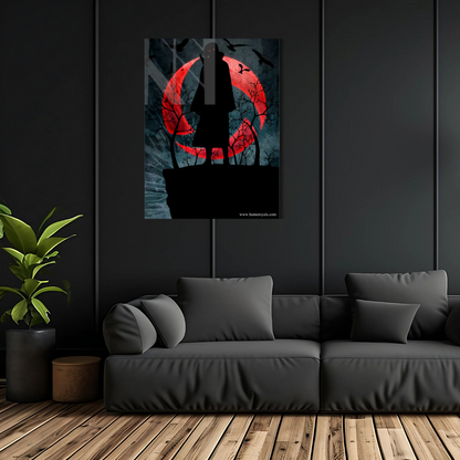 Itachi Abstract Naruto Neon Poster