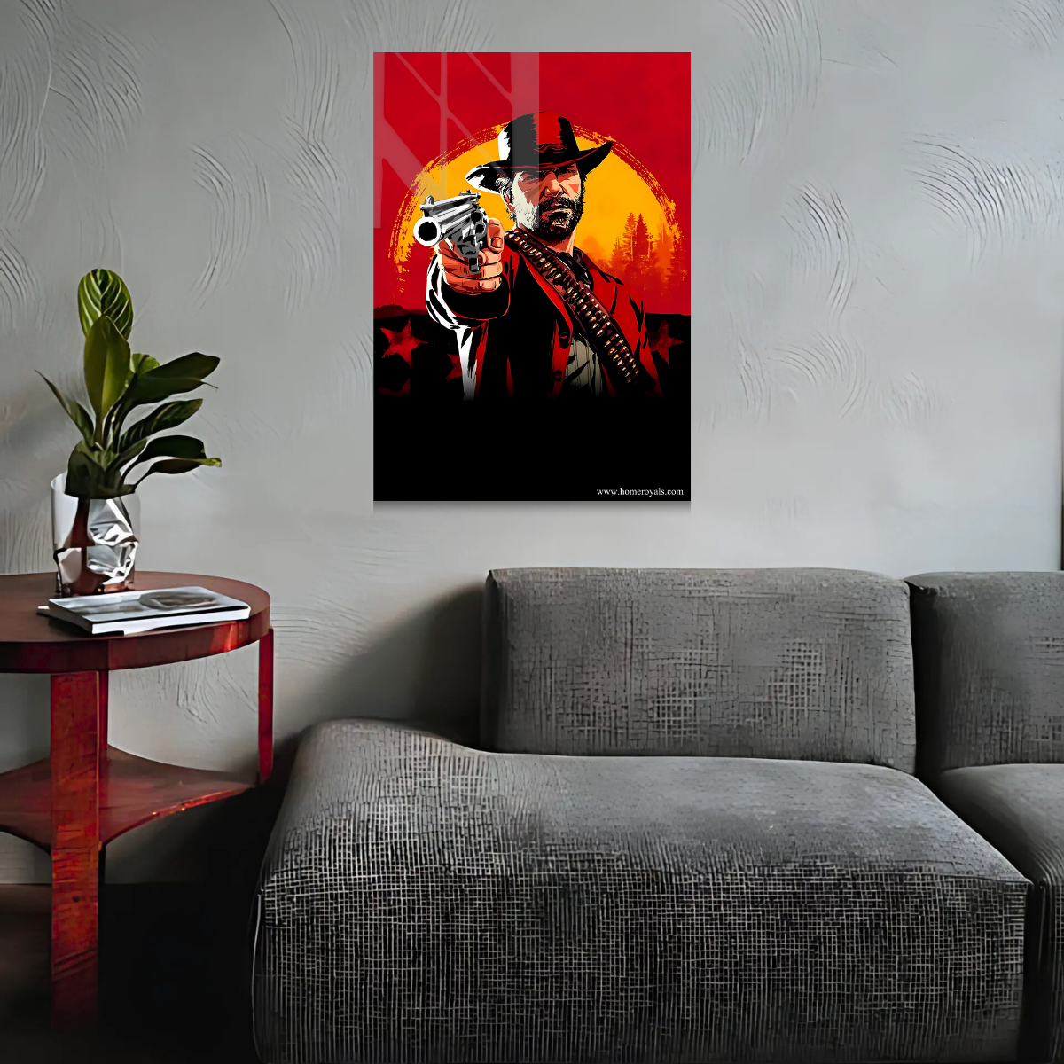Red Dead Redemption Gaming Metal Poster