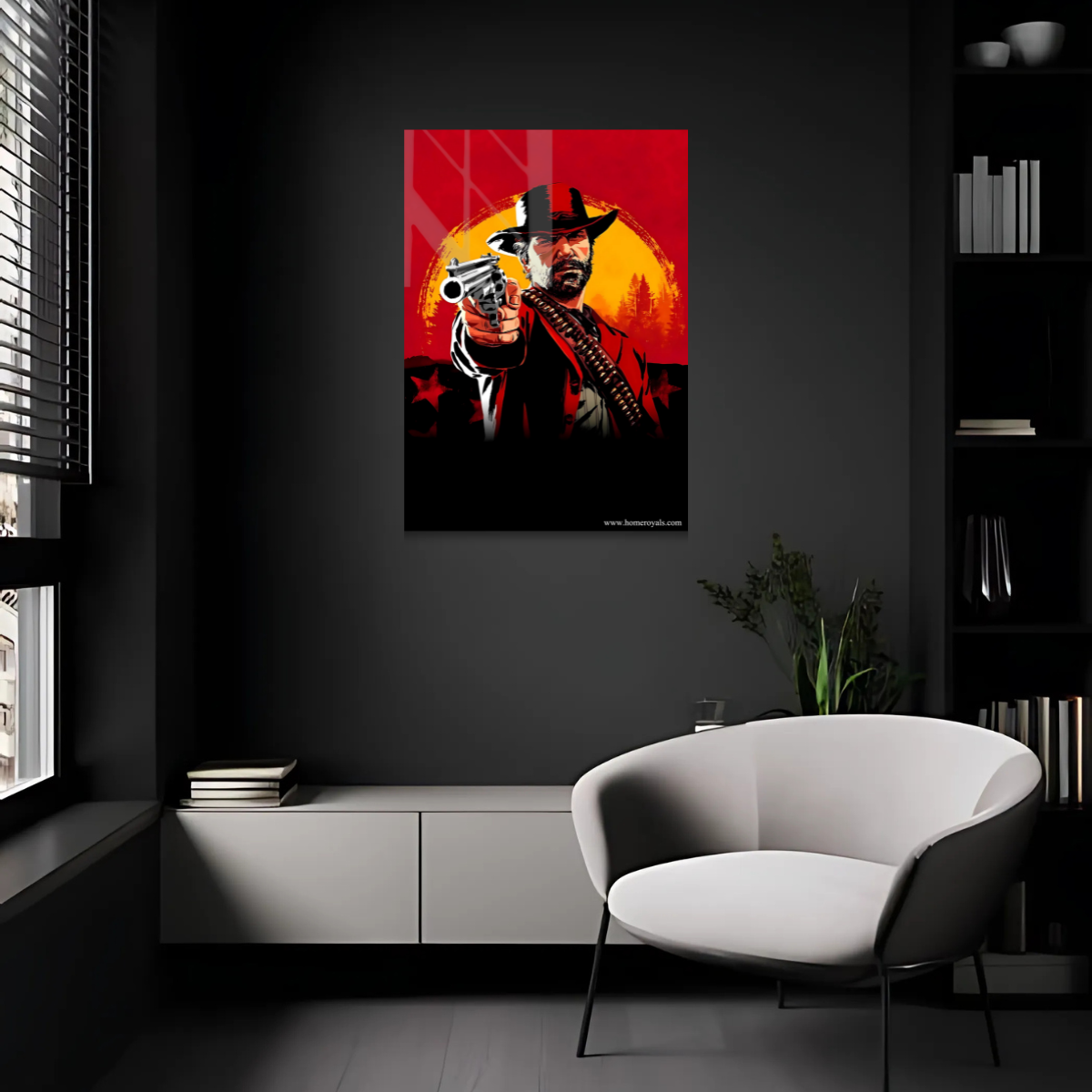 Red Dead Redemption Gaming Metal Poster