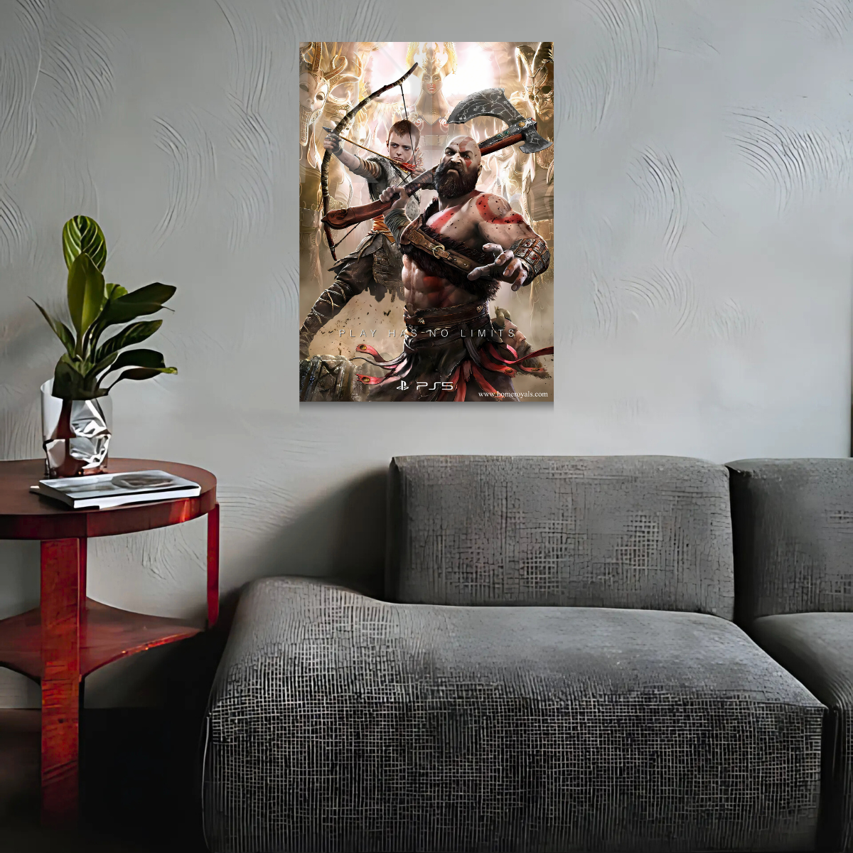 God Of War Gaming Metal Poster