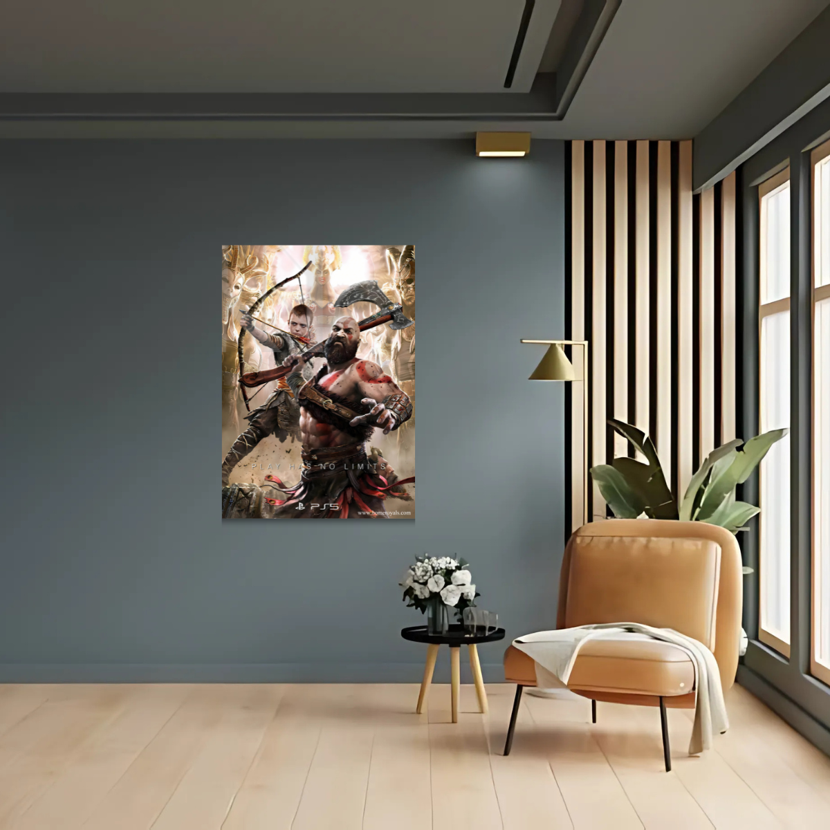 God Of War Gaming Metal Poster