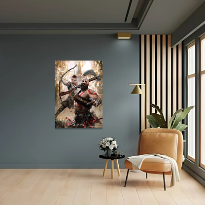 God Of War Gaming Metal Poster