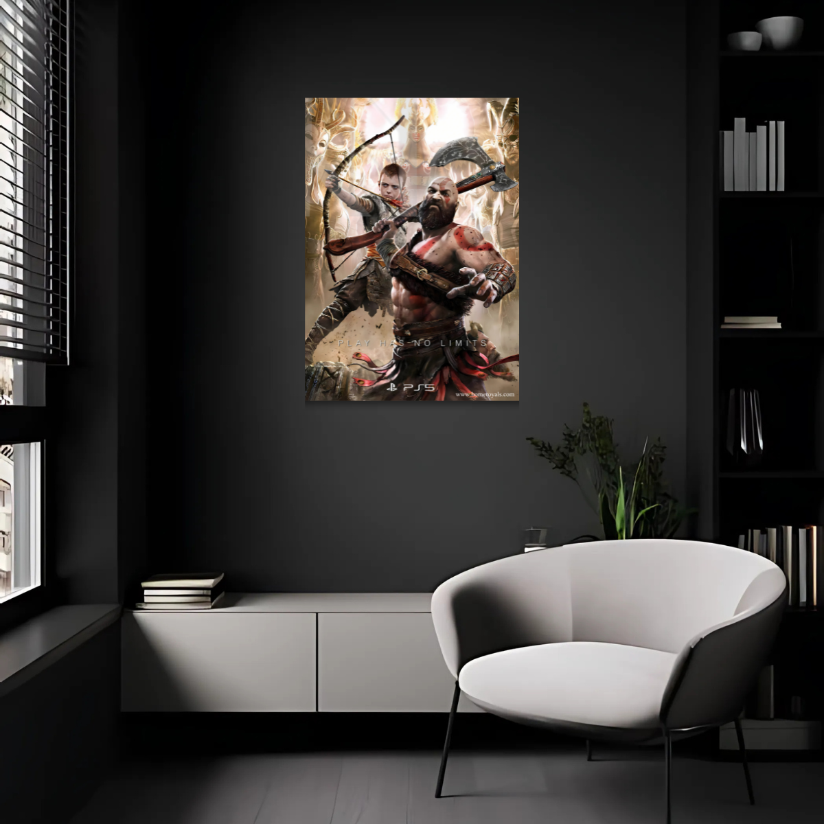 God Of War Gaming Metal Poster
