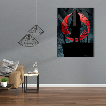 Itachi Abstract Naruto Neon Poster