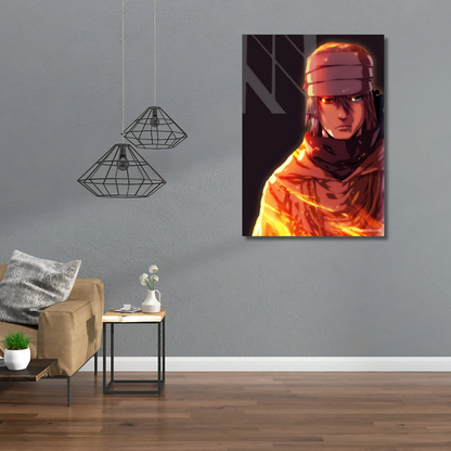 Adult Sasuke Naruto Neon Poster
