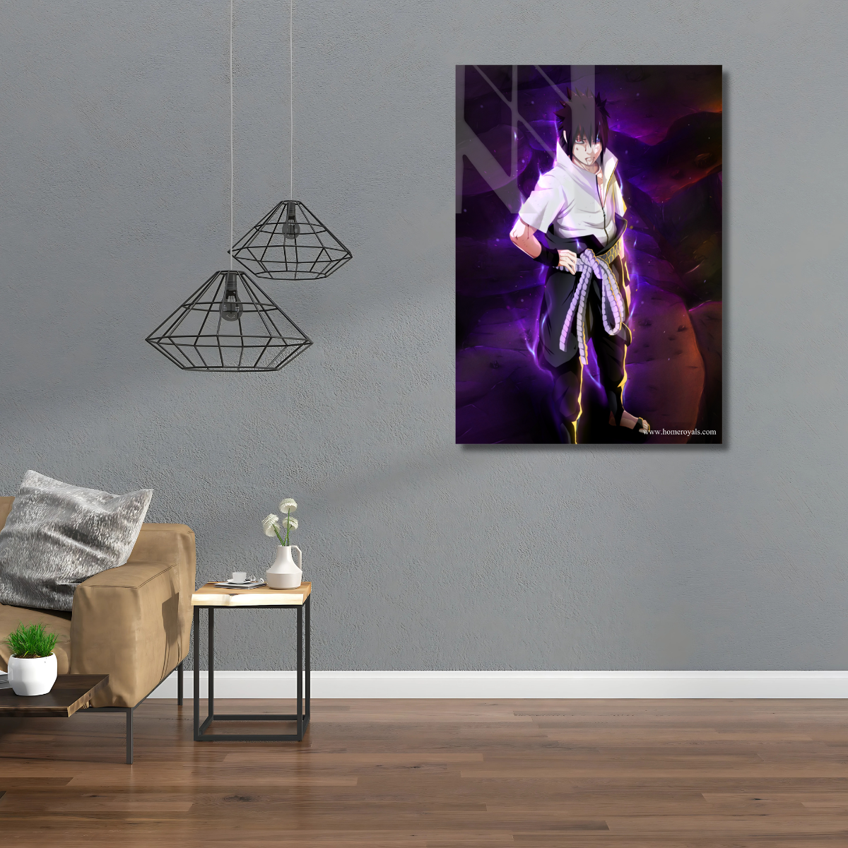 Sasuke Naruto Neon Poster