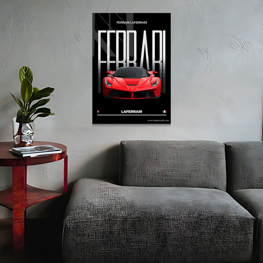 Ferrari Car Metal Poster