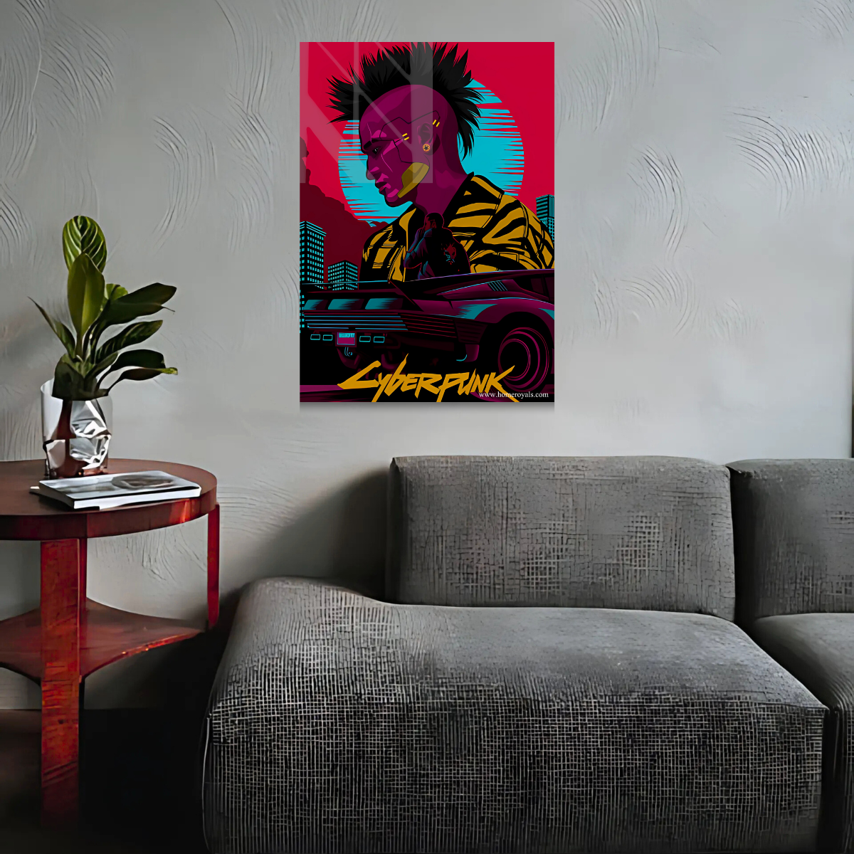 Cyber Punk Gaming Metal Poster