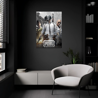 PUBG Gaming Metal Poster Frame