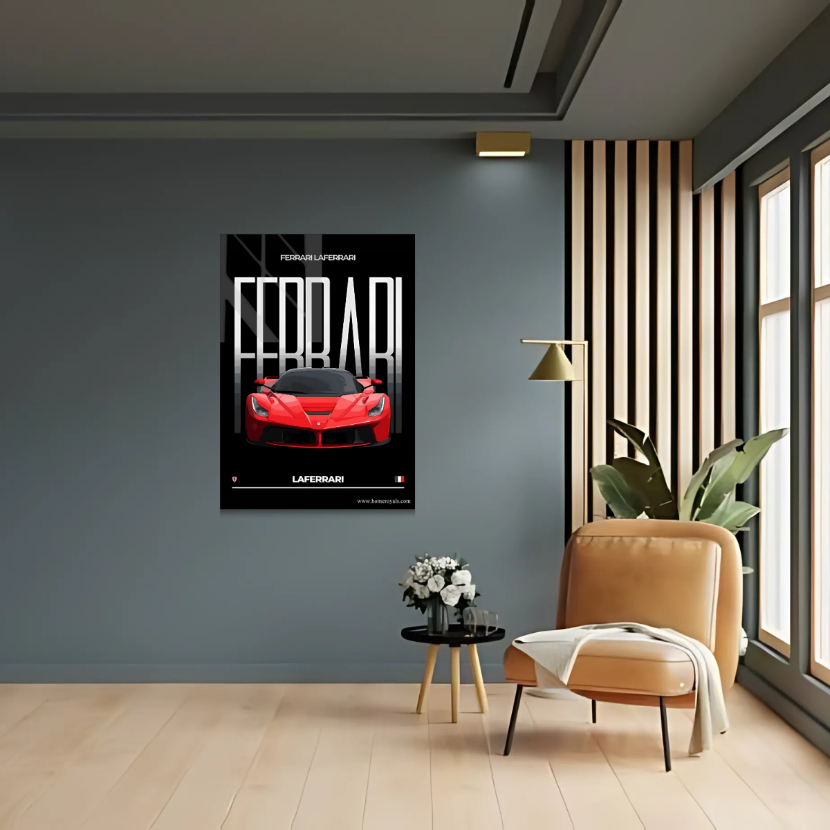 Ferrari Car Metal Poster