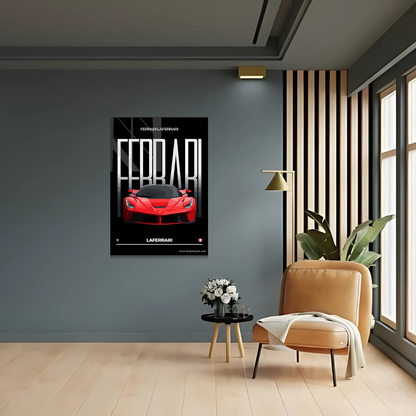 Ferrari Car Metal Poster