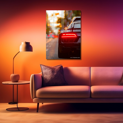 Audi R-8 Back Side Car Neon Poster