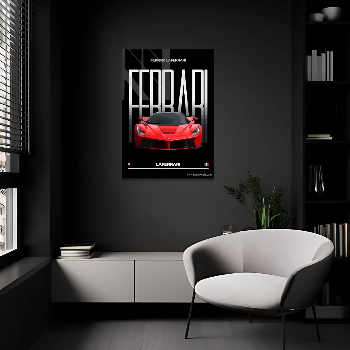 Ferrari Car Metal Poster