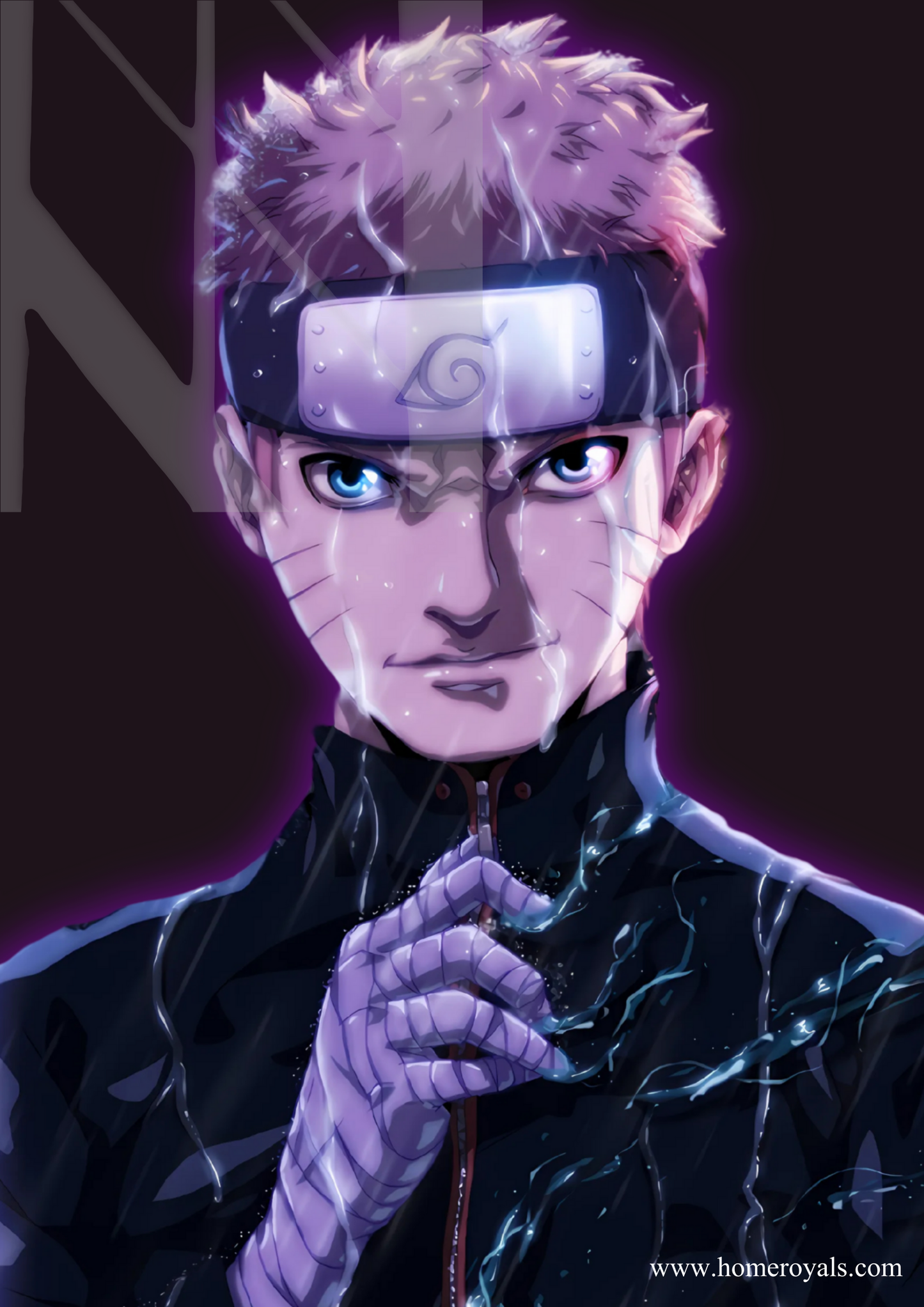Adult Naruto Neon Poster