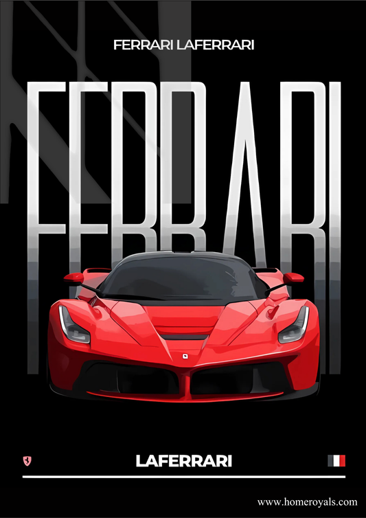 Ferrari Car Metal Poster