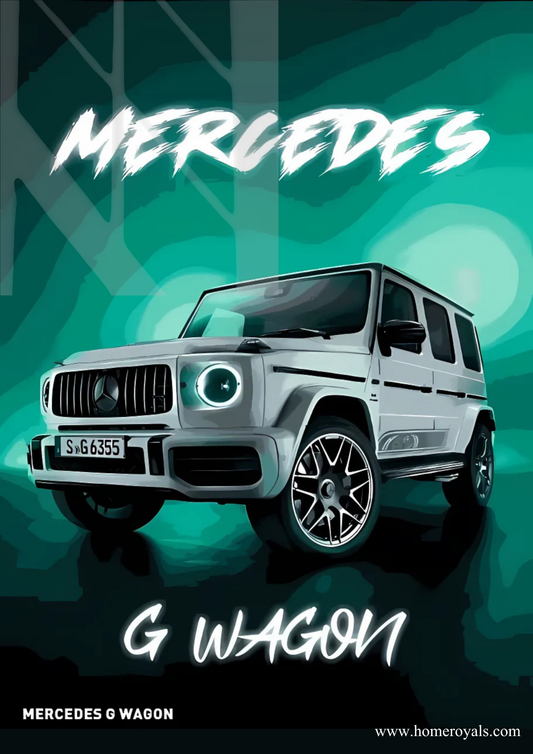 Mercedes G-Wagon Car Metal Poster